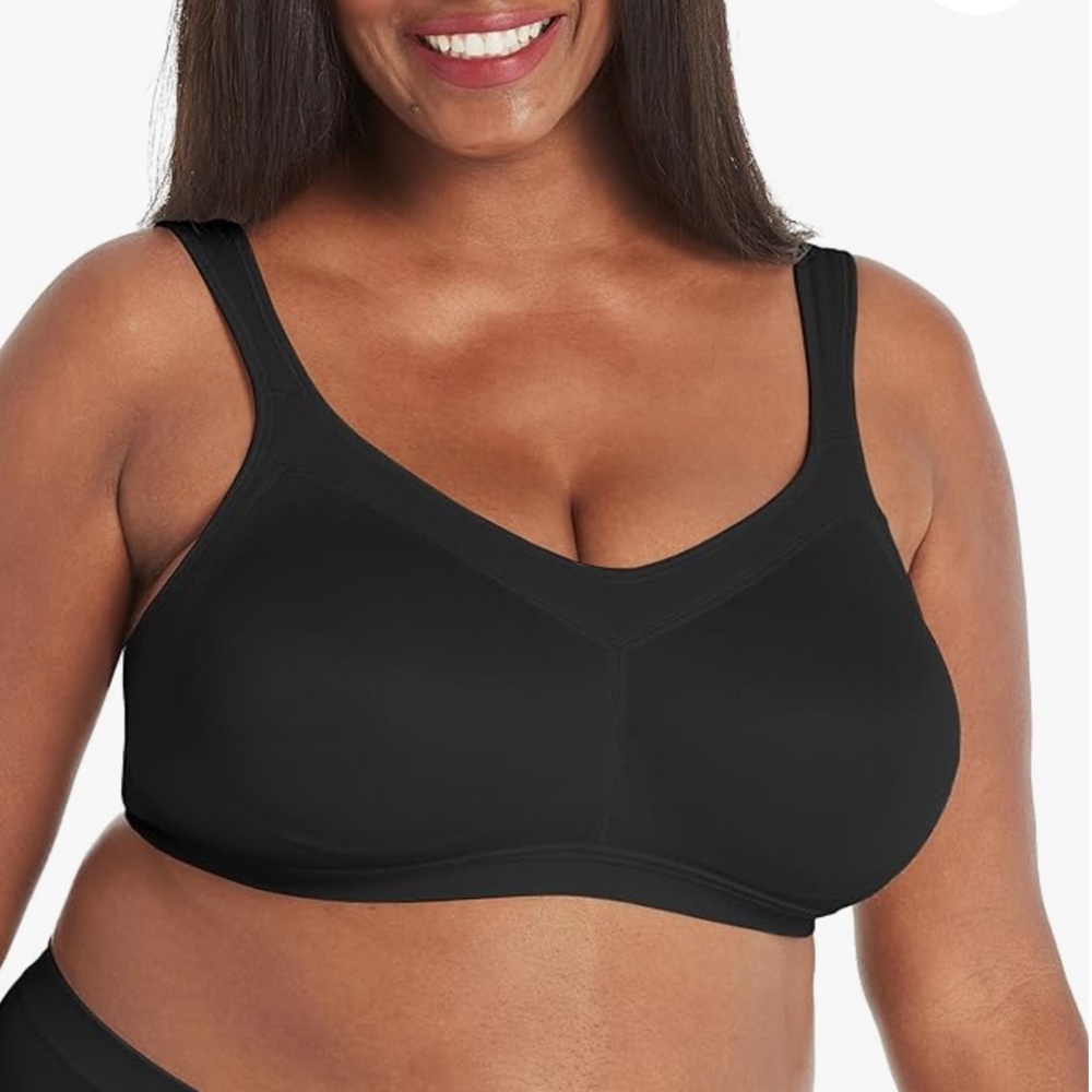 Playtex 18 Hour Active Breathable Comfort Wireless Bra. 4159 Black 40D